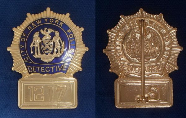 N.Y.P.D. Detective flat Badge