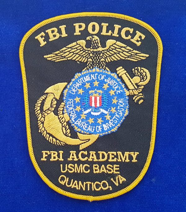 FBI Academy Police Patch USMC Base Quantico
