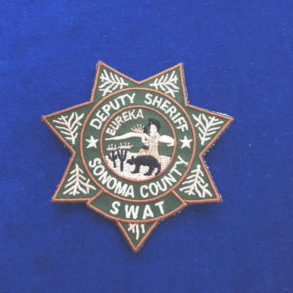 Sonoma County SWAT Hat Police Patch Deputy Sheriff